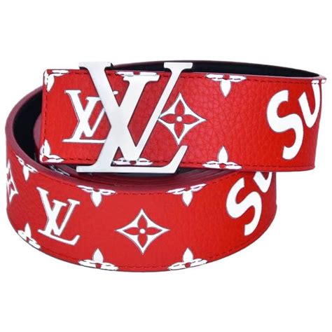 lv black supreme belt|louis vuitton supreme red belt.